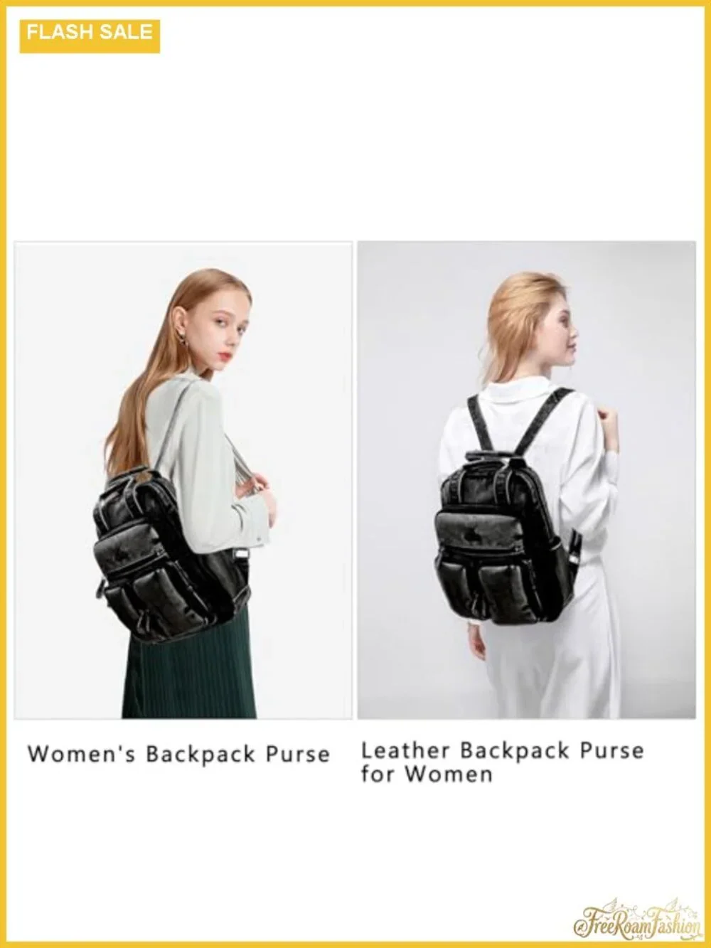 Women's Soft Vegan Leather Backpack Purse with Multiple Pockets for Travel Work